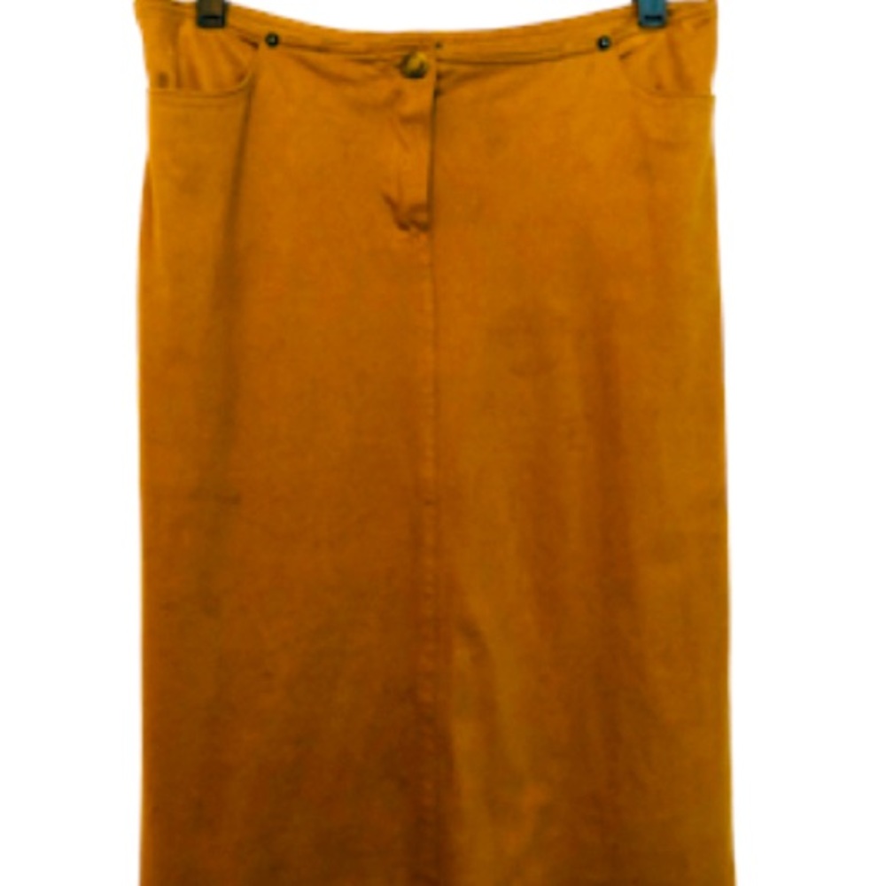 Plein Sud Jeans Faux Suede Pencil Skirt—size 36/4 made in France